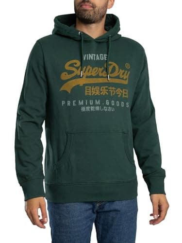 Image of Superdry Vl Duo Classic Hoodie L Green