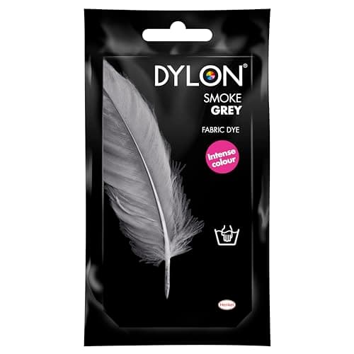 Image of DYLON Hand Dye, Fabric Dye Sachet for Clothes, Soft Furnishings and Projects, 50 g - Smoke Grey