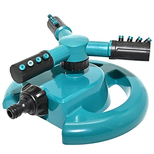 Image of Ram® Garden Sprinkler Automatic Lawn Sprinkler 360 Degree Rotating Grass Lawn Plants Veggies Sprinkler