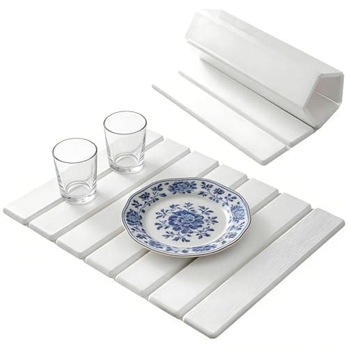 Image of Wintfarm Stone Drying Mat Kitchen,40x30cm Foldable Stone Dish Quick Drying Mats for Kitchen,Reusable Diatomite Drying Mat for Sink Dish Rack Marble Worktop (30×40 cm)