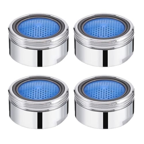 Image of 4 Pcs Water Saver Spout Filter Tap Aerator Mesh Tap Head Faucet Aerator Replacement Parts Insert Nozzle Water Saver Tap Filter Nozzle Faucet Aerator for Kitchen Bathroom 4PCS 24mm