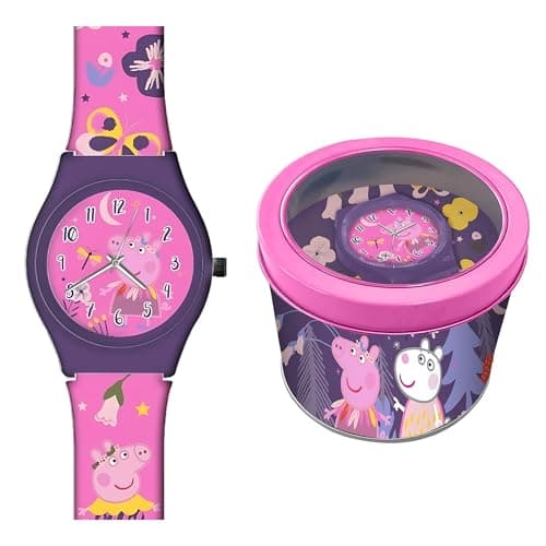 Image of Luxe Elite Peppa Pig Watch PP17021 for Kids – Children’s Analogue Timepiece with Pink Design – Ideal Toy Gift