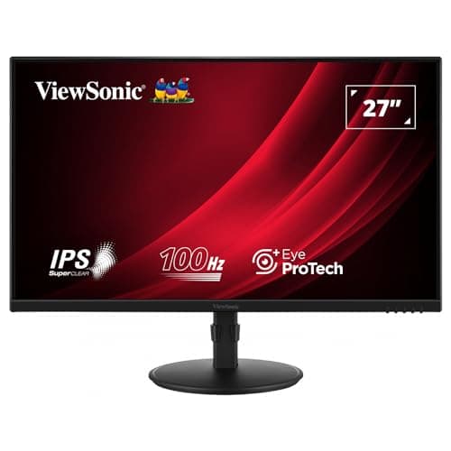 Image of ViewSonic VG2708A-MHD 27" FHD SuperClear IPS LED Monitor with VGA, HDMI, DipsplayPort, Speakers and Full Ergonomic Stand