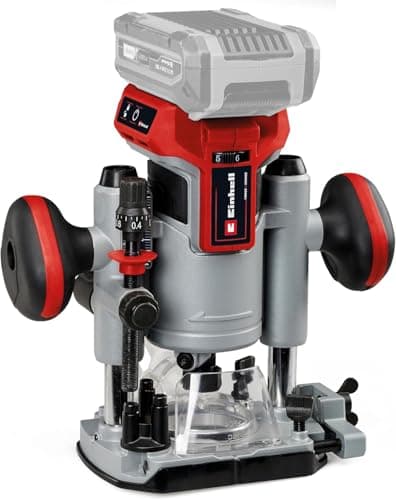 Image of Einhell Cordless Wood Router & Palm Router Tool Set 18V Power X-Change, Brushless Motor, Fine Depth Adjustment, Without Battery TP-RO 18 Li BL Routers Woodworking Set