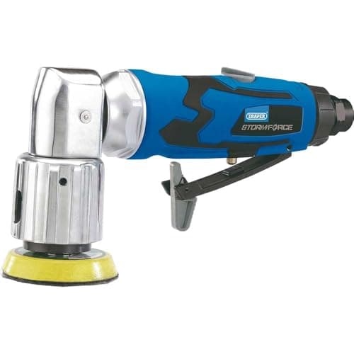 Image of Draper 65059 Storm Force 50mm Mini Air Sander, Blue