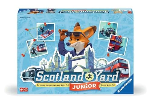 Image of Ravensburger - Scotland Yard Junior - Family Strategy Game - 2 to 4 Players from 6 Years - 30 to 45 Minutes - 27344 - Multilingual - French Version