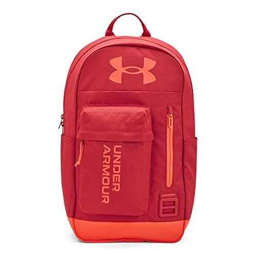 Image of Under Armour Unisex Halftime Backpack Backpacks (Pack of 1), (638) Chakra/After Burn/After Burn, standard size, Train