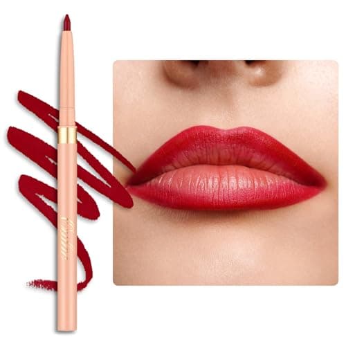 Image of OULAC Matte Red Lip Liner, Waterproof Lipliner Pencil Lasts 24H +, Highly Pigmented, Smooth Formula, Contour Your Lips, Vegan & Cruelty Free (07) Cherry