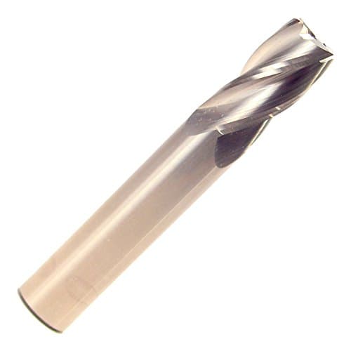 Image of Drill America 13/32" Carbide 4 Flute Uncoated (Bright)1" Flute Length 2-1/2" Overall Length 7/16" Shank Single End Square End Mill, MMO Series