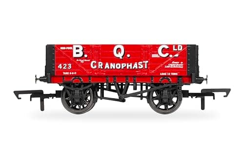 Image of Hornby - R60295 BQC 4 Plank Wagon No423 Train Toy, 00 Gauge Wagons & Freight for Train Set, Models for Adults - 1:76 Scale Model Gift