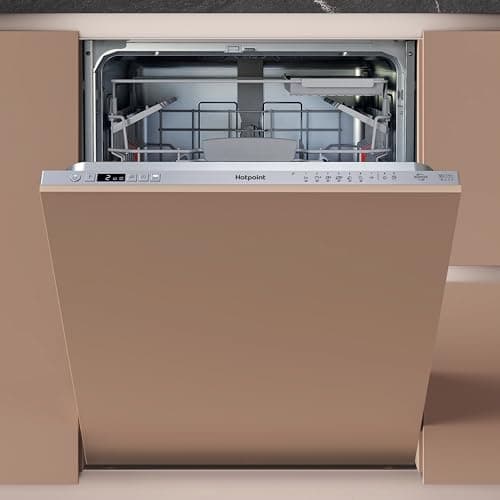 Image of Hotpoint Fully Integrated Standard Dishwasher - Silver with Fixed Door Hinge Kit - C Rated