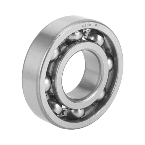 Image of X AUTOHAUX 6308 Deep Groove Ball Bearings P6 40x90x23mm Lubricated Bearings Open Type Silver Tone Scooter Skateboard Wheel