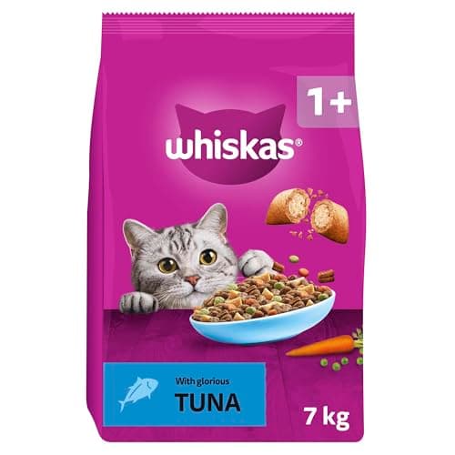 Image of WHISKAS Adult Dry Cat Food 7kg with Tuna