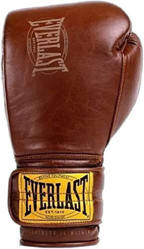 Image of Everlast 1910 Unisex Adult Boxing Gloves - Brown, 12 oz