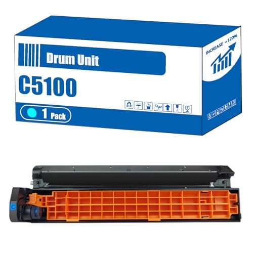 Image of Compatible for Okidata OKI C5100 Drum Unit 5100n C5000 C5100 C5100n C5150 C5200 C5300 C5300n C5400 Printers, High Yield 20000 Pages, Accurate Imaging Rich Colors (1 Pack Cyan)