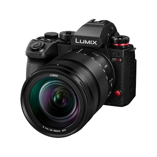 Image of Panasonic LUMIX S1RII Professional Mirrorless Camera with 24-105mm F4 Lens Kit, 44.3MP Full-Frame Digital Photography Camera, 8K Video, Phase Hybrid AF, 8.0-Stop Dual IS, OLED EVF