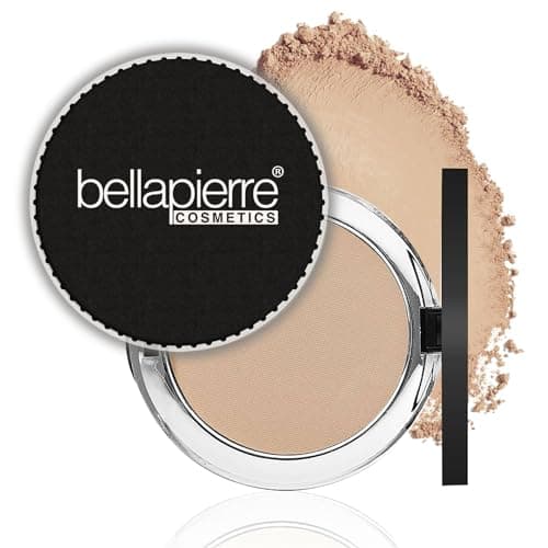 Image of Bellapierre Compact Mineral Foundation SPF 15 – Pressed Powder Makeup Base, Concealer & Setting Powder in One, Lightweight Mineral Formula, Talc-Free, Paraben-Free, Cruelty-Free – 0.35 oz- Cinnamon