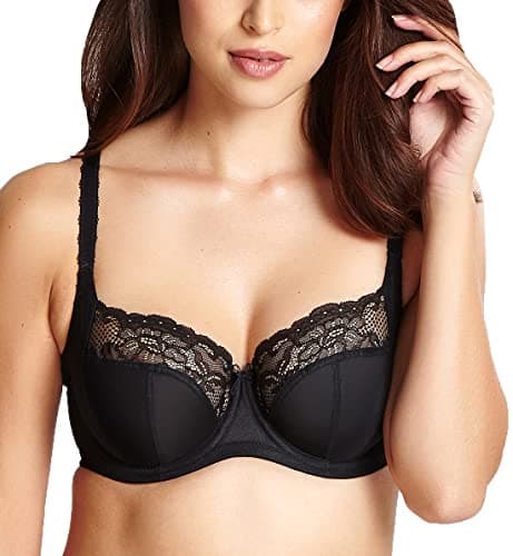 Image of Panache Women's Jasmine Balconnet Bra (6951), Black, 32D