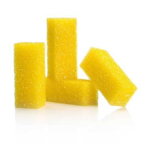 Image of Insect Hard Scrub Sponge – 4 x Interior Upholstery Sponge | Bug and Tar Scrubbers Shifters Pads for Car Washing | Insect Sponge Remover | Perfect for Car and Household Cleaning