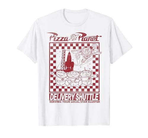 Image of Disney Pixar Toy Story Pizza Planet Delivery Shuttle T-Shirt