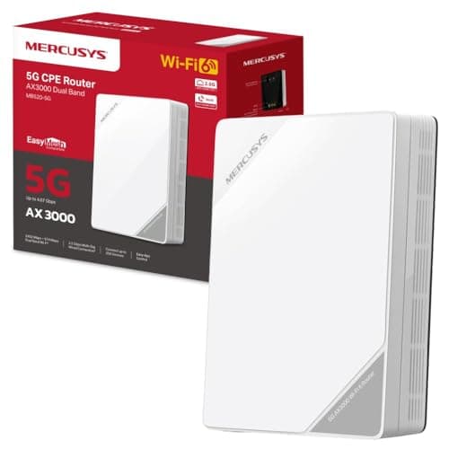 Image of MERCUSYS MB520-5G AX3000 5G Router with Sim Slot, Dual-Band Sim Card, EasyMesh,TP-Link WiFi,Plug and Play,VPN Encryption, APP control,WAN/LAN ports,Guest Network,VoLTE access,Data Setting