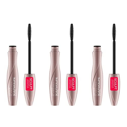 Image of Catrice Glam & Doll Sculpt & Volume Mascara No. 010 Black Volumising Defining Long Lasting Matte Vegan No Perfume No Alcohol Pack of 3 x 9.5 ml