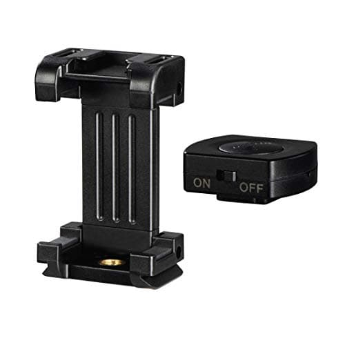 Image of Hama Smartphone Holder Pro II 9.5 cm with Bluetooth Remote Shutter BRS2 4633 Black