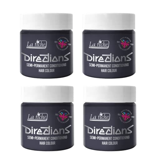 Image of 4x La Riche Directions Semi-Permanent Hair Color 100ml Tub - Stormy Grey