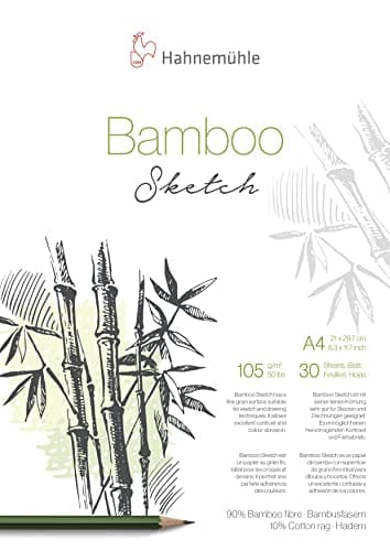Image of Hahnemuhle Bamboo Sketch 105gsm, A4 Pad, 30 Sheets
