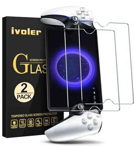 Image of ivoler [2-pack Screen Protector compatible with PlayStation Portal Remote Player, Tempered Glass Protection Film [without air bubbles] [Hardness 9H] [Ultra Resistant]