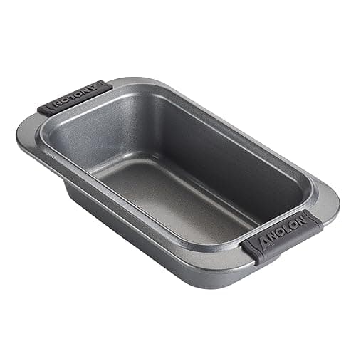 Image of Anolon Advanced Nonstick Bakeware/Baking/Loaf Pan with Grips, 9 Inch x 5 Inch, Gray