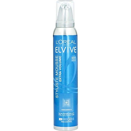 Image of L'Oreal Elvive Stylise Extra Volume Firm Styling Mousse (200ml)