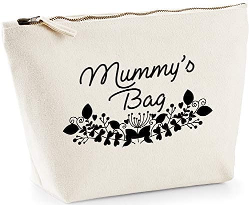 Image of Hippowarehouse Mummy's bag printed make up cosmetic wash bag 18x19x9cm