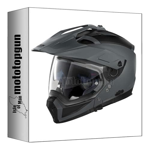 Image of nolan motorbike helmet adventure n70-2 x 06 classic flat vulcan grey size m mototopgun