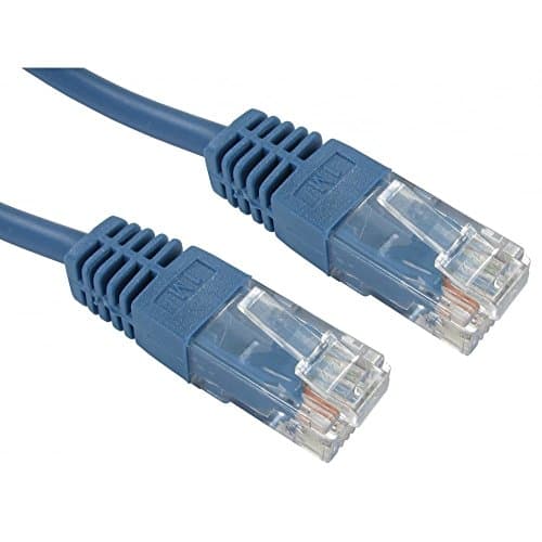 Image of ALIDA SYSTEMS 0.25m Professional Network Cable - Premium Quality (26 AWG 100% Copper Wire) / CAT5e (enhanced) / RJ45 / Ethernet/Patch/LAN/Router/Modem / 10/100 â€¦ (1m, Blue)