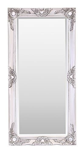 Image of Select Mirrors Haywood Rectangle Wall Mirror (50cm x 100cm, Antique Silver)