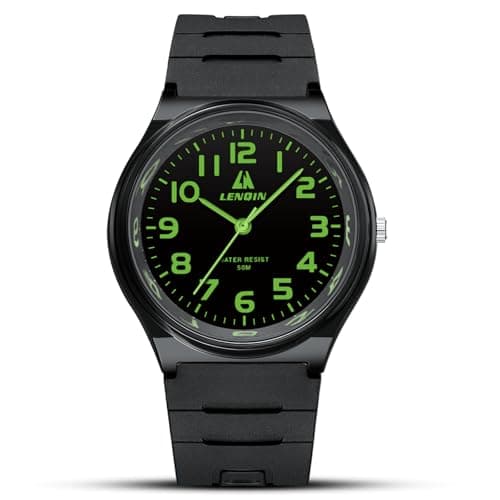Image of LN LENQIN Mens Watches Analog Quartz Watches Men 30M Waterproof Fashion Casual Man Designer Watches for Men Silicone Band Unisex Watch
