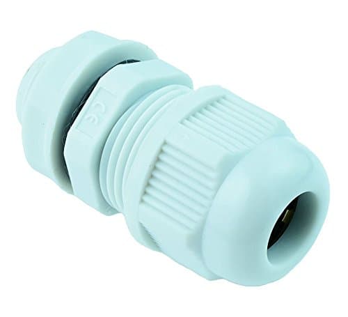 Image of 6-10mm Grey Cable Gland M16 IP68 Waterproof Adjustable Stuffing Gland (Quantity 5)