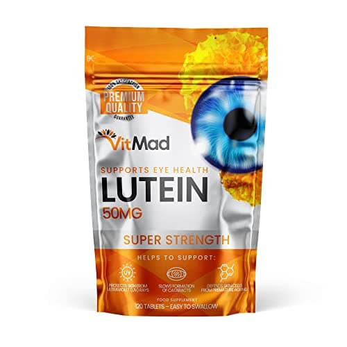 Image of Lutein 50mg 120 Tablets Supports Vision Eye Health Supplement