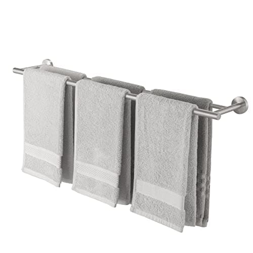 Image of KES Towel Rail Double Towel Bar, Bathroom Towel Holder 85CM Towel Rack SUS304 Stainless Steel Brushed Wall Mounted, A2001S86-2