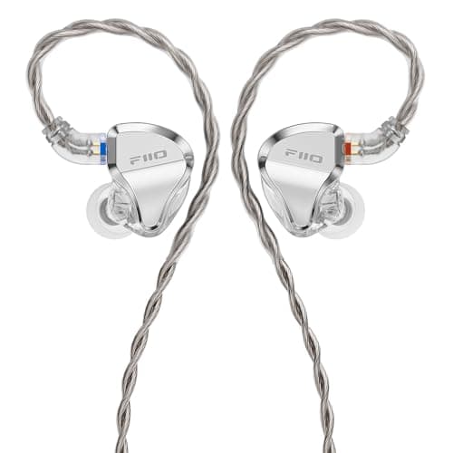 Image of FiiO JH5 1 Dynamic & 4 BA Driver Hybrid In Ear Earphones (Silver)