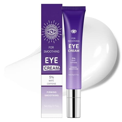 Image of Caffeine Eye Cream, Hyaluronic Acid Under Eye Cream for Dark Circles, Puffy Eyes, Under Eye Bags, Wrinkles, Fine Lines, Hydrating Under Eye Creams for All Skin Types, 20g