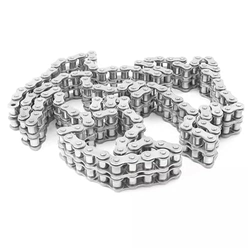 Image of Compatible for 08B-2, 1.5m 304 Stainless Steel Double Row Roller Chain for Industrial Machinery