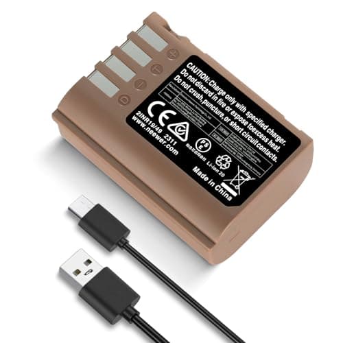Image of NEEWER 2400mAh DMW-BLK22 Replacement Camera Battery for Panasonic Lumix S5IIX S5II S5 GH6 DC-G9 II GH5M2,2.8 Hrs Safe 100% Full Battery Charge with USB Type C Cable