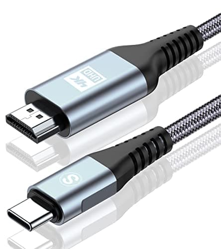 Image of SWECENT 4K USB C to HDMI Cable 2M,USB Type C to HDMI Cable [Thunderbolt 3/4 Compatible] for MacBook iPad Pro/Air iMac,iPhone 17 air 16 15 Plus Max,Samsung S25 to S8 Surface Android Phone to TV