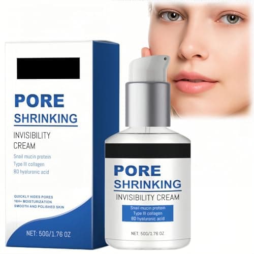 Image of Pore Shrinking Invisibility Face Primer Cream,Smoothing Face Primer,Primers for Mature Skin,Mature Skin Fac/e Moisturizer with Collagen,Matte Full Coverage Foundation,Hydrating Matte Foundation Base