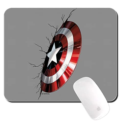 Image of ERT GROUP Original And Officially Licensed By Marvel Mouse Pad for PC, Pattern Captain America 023, Computer Mouse Mat, Non-Slip, 220 mm x 180 mm
