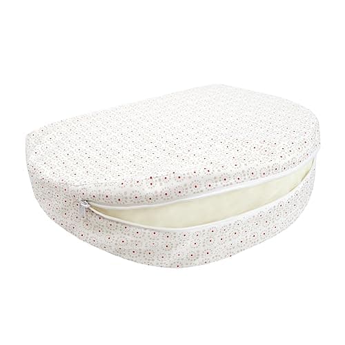 Image of Chicco Boppy Wedge Pregnancy Pillow, Compact, Machine Washable, Support for Abdomen, Legs, Hips and Back, for All Stages of Pregnancy, Bright Color (Spiral)