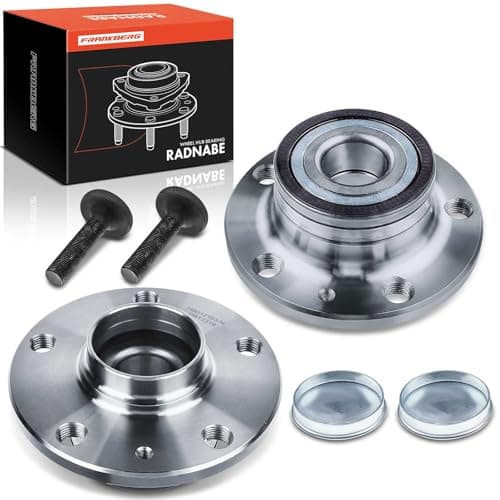 Image of Frankberg 2x Wheel Hub Bearing Wheel Hub Front Axle Compatible with P.a.s.s.a.t 362 1.4L-2.0L 2010-2014 P.a.s.s.a.t 3C2 1.4L-2.0L 2005-2010 P.a.s.s.a.t 3G2 CB2 1.4L-2.0L 2014-2024 Replace# 1T0598611