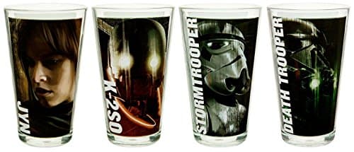 Image of Zak Designs Drinkware Set - Rogue One: A Star Wars Story (Set of 4 glasses) (Rogue One/Multicolor)